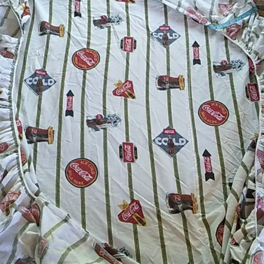ICE COLD Vintage Coca-Cola Retro Bedding Twin Fitted Sheet VNPLVC